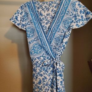 💙BLUE HIPPY MAXI WRAP DRESS 💙